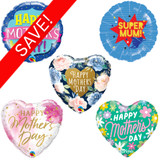 18 inch Mother's Day Foil Pack 4 (25 Balloons)