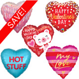 18 inch Valentine's Foil Pack 1 (25 Balloons)