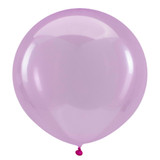 A pack of 4 24" Magenta Crystal Clearz Latex Balloons, manufactured by Anagram!
