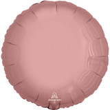 18" Amscan Rose Gold Round Foil Balloon - (1) - UNPACKAGED