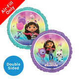 A 9 inch Gabby's Dollhouse Cloud Foil Balloon, manufactured by Anagram.