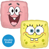 An 18 inch Spongebob & Patrick Square Foil Balloon, manufactured by Anagram.