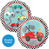 An 18 inch Race Cars Winner Foil Balloon, manufactured by Anagram.