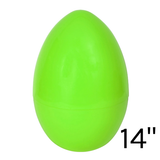 A 14 inch Green Jumbo Fillable Easter Egg.