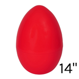 A 14 inch Red Jumbo Fillable Easter Egg.