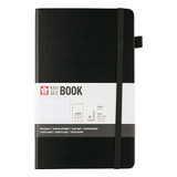 A Sakura Black Ruled Notebook, measuring approx. 13cm x 21cm.