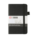 A Black Ruled Notebook, measuring 9cm x 14cm and manufactured by Sakura.