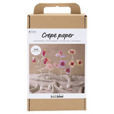 A Crepe Paper Flowers Pastel Craft Kit.