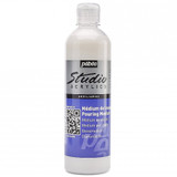 A 500ml Bottle of Studio Acrylics Pouring Medium, manufactured by Pebeo.