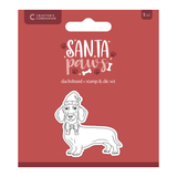A Santa Paws Dachshund Stamp and Die Set, manufactured by Crafter's Companion. A Santa Paws Dachshund Stamp and Die Set, manufactured by Crafter's Companion.