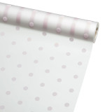 A Roll of Light Pink Spot Frosted Film, measuring approx. 80cm x 80m. A Roll of Light Pink Spot Frosted Film, measuring approx. 80cm x 80m.