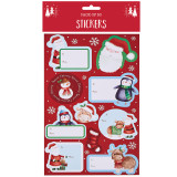 A Christmas Santa Snow Sticker Set. A Christmas Santa Snow Sticker Set.