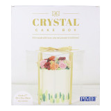 A 6 inch Crystal Cake Box.