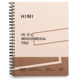 A Himi Mixed Media Paper Pad with 40 Sheets. A Himi Mixed Media Paper Pad with 40 Sheets.