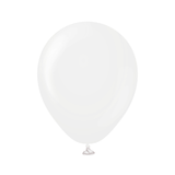 A pack of 100 5" Crystal Transparent Latex Balloons, manufactured by Kalisan. A pack of 100 5" Crystal Transparent Latex Balloons, manufactured by Kalisan.