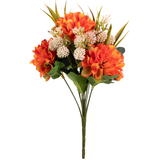 An Orange Dahlia Bunch, measuring approx. 37cm.