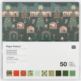 Christmas Market Origami Paper with 50 sheets, manufactured by Rico Design. Christmas Market Origami Paper with 50 sheets, manufactured by Rico Design.
