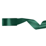 A spool of Bottle Green Satin Ribbon, measuring approx. 25mm x 25m. A spool of Bottle Green Satin Ribbon, measuring approx. 25mm x 25m.