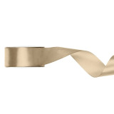 A spool of Cool Gold Satin Ribbon, measuring approx. 38mm x 25m. A spool of Cool Gold Satin Ribbon, measuring approx. 38mm x 25m.