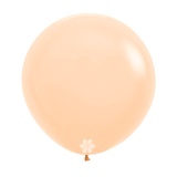 A bag of 3 24" Pastel Matte Nude Latex Balloons, manufactured by Sempertex Europe. A bag of 3 24" Pastel Matte Nude Latex Balloons, manufactured by Sempertex Europe.