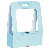 A Mint Polka Dot Large Plant Carrier, measuring approx. 39cm x 53cm.