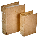 A set of 2 Book Kraft Mache Boxes.