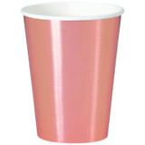 Rose Gold Foil Plain Paper Cups (8)