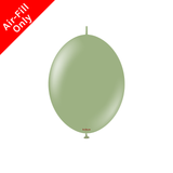 A Pack of 50 6" Retro Eucalyptus Kalisan K-Link Latex Balloons, manufactured by Kalisan.
