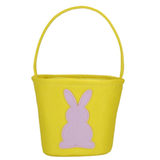 A 25cm yellow Easter basket.