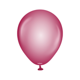 A pack of 50 5" Crystal Burgundy Latex Balloons, manufactured by Kalisan.