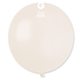 A bag of 25 19" Marshmallow Linen Latex Balloons, manufactured by Gemar.