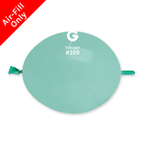 A bag of 6" Marshmallow Tiffany G-Link Latex Balloons, manufactured by Gemar.