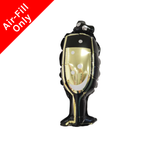 A 9 inch Champagne Glass Foil Balloon, manufactured by Unique.