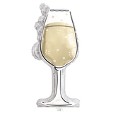 A 35 inch Gold Flute Foil Balloon, manufactured by Unique.