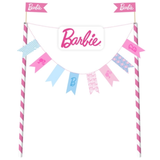 A Barbie Style Bunting Cake Topper, manufactured by Unique.
