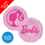An unpackaged 9 inch Barbie Style Foil Balloon, manufactured by Unique.