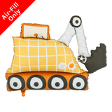 A 45 inch Excavator Foil Balloon, manufactured by PartyDeco.
