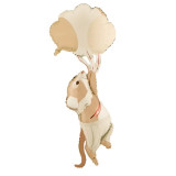 A 41 inch Mouse with Balloons Foil Balloon, manufactured by PartyDeco.