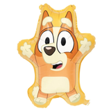 A 25 inch Bluey Bingo Jump Foil Balloon, manufactured by Unique.