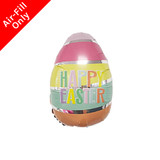 An unpackaged 9 inch Sweet Easter Egg Shaped Foil Balloon, manufactured by Unique.