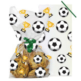 A pack of 20 Football Cello Bags.