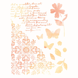 An A4 Petal Play Stencil by 49 & Market, manufactured by Sizzix.