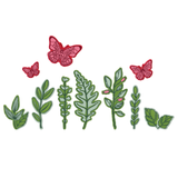 A Framelits Greenery Layers by Vicki Boutin Clear Stamp & Die Set, manufactured by Sizzix.