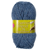A 50g ball of Merino Blend DK Powdered Sky Wool, manufactured by King Cole.