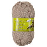 A 50g ball of Merino Blend DK Oatmeal Wool, manufactured by King Cole.
