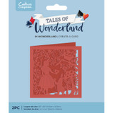 A In Wonderland Create-a-Card Metal Die Set, manufactured by Crafter’s Companion.