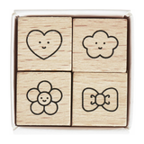A Chingu Mini Stamp Set, with 4 different stamp designs.
