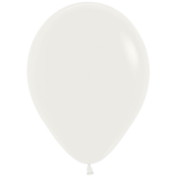 A pack of 50 12-inch Fashion Almond White Latex Balloons, manufactured by Sempertex