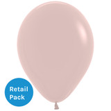 A pack of 12 12-inch Fashion Creamy Blush Latex Balloons, manufactured by Sempertex