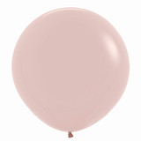 A pack of 3 24-inch Fashion Creamy Blush Latex Balloons, manufactured by Sempertex